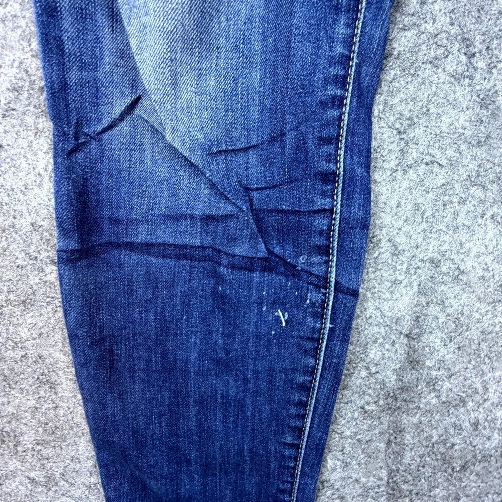 Joe's Jeans Womens 27 Blue Denim Cotton Stretch Mid Rise Tapered Leg Raw Hem - Picture 4 of 10